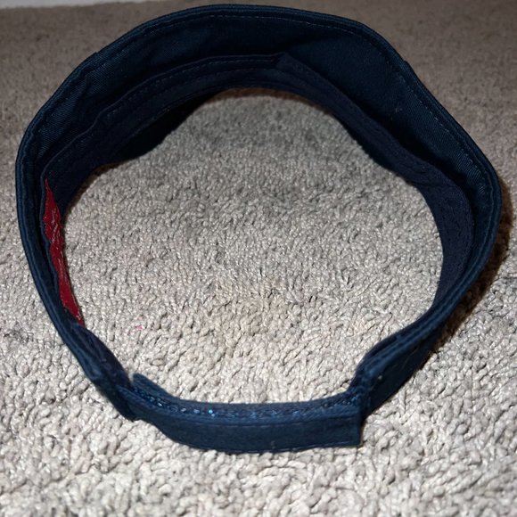 BJR Classic Navy Blue Hilton Head Travel Golf Sun Sports Adjustable Visor Hat - Picture 4 of 6